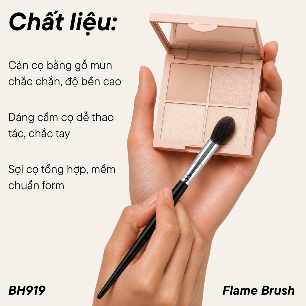 Cọ Tán Mắt Đầu Ngọn Lửa BH Cosmetics Flame Brush BH919